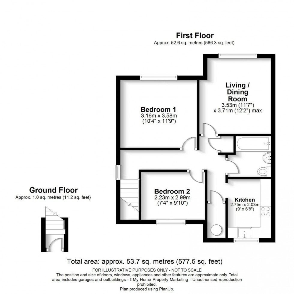 Floorplan for Little Chalfont, Bucks, HP6