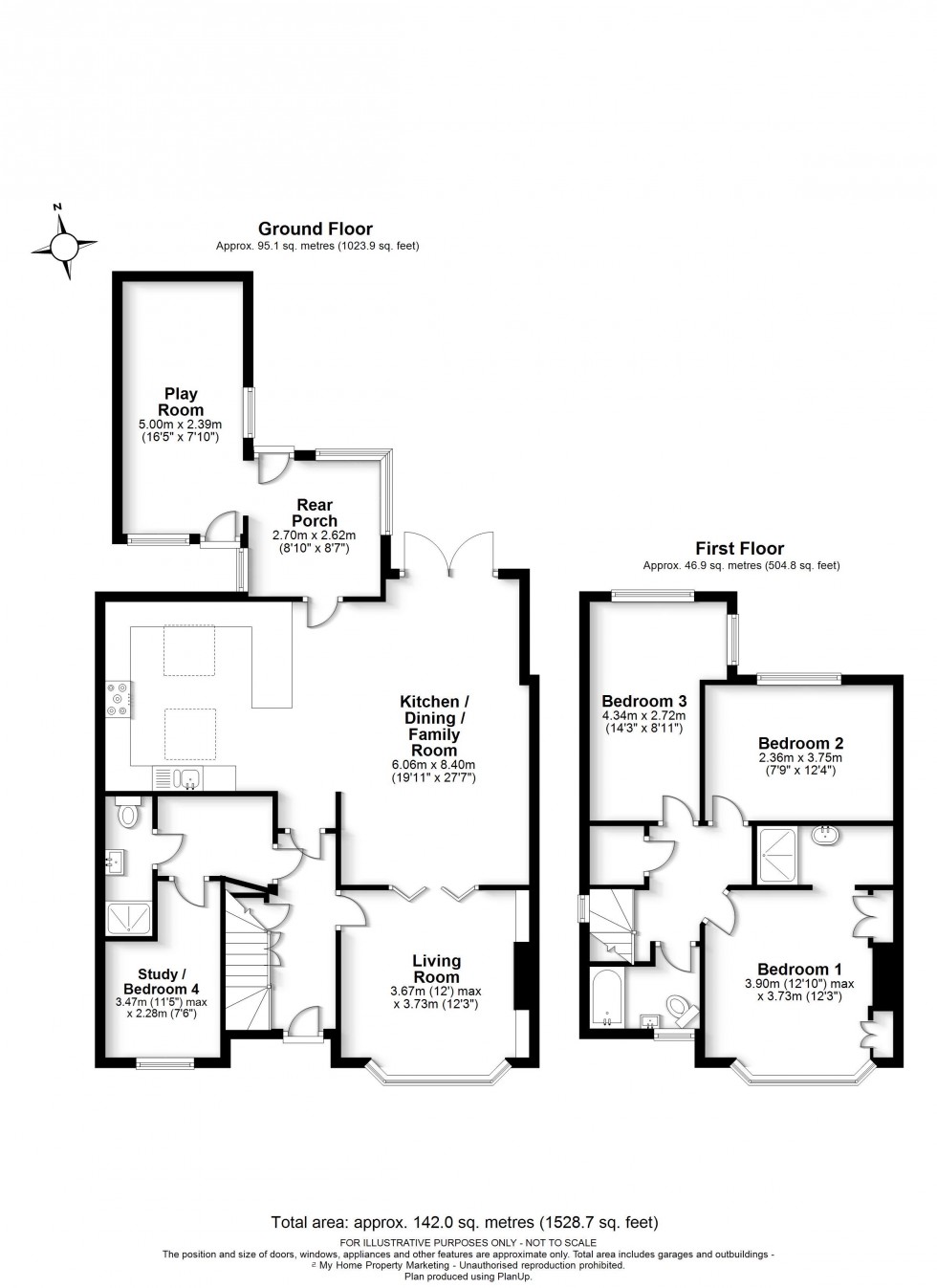 Floorplan for Amersham, Bucks, HP7