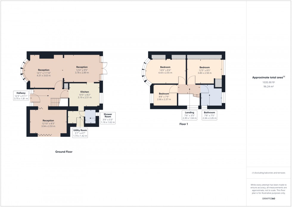Floorplan for Ashford, Surrey, TW15