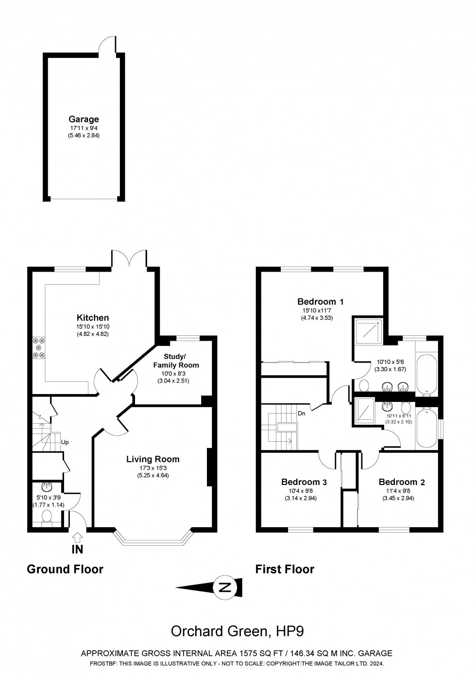 Floorplan for Beaconsfield, Buckinghamshire, HP9
