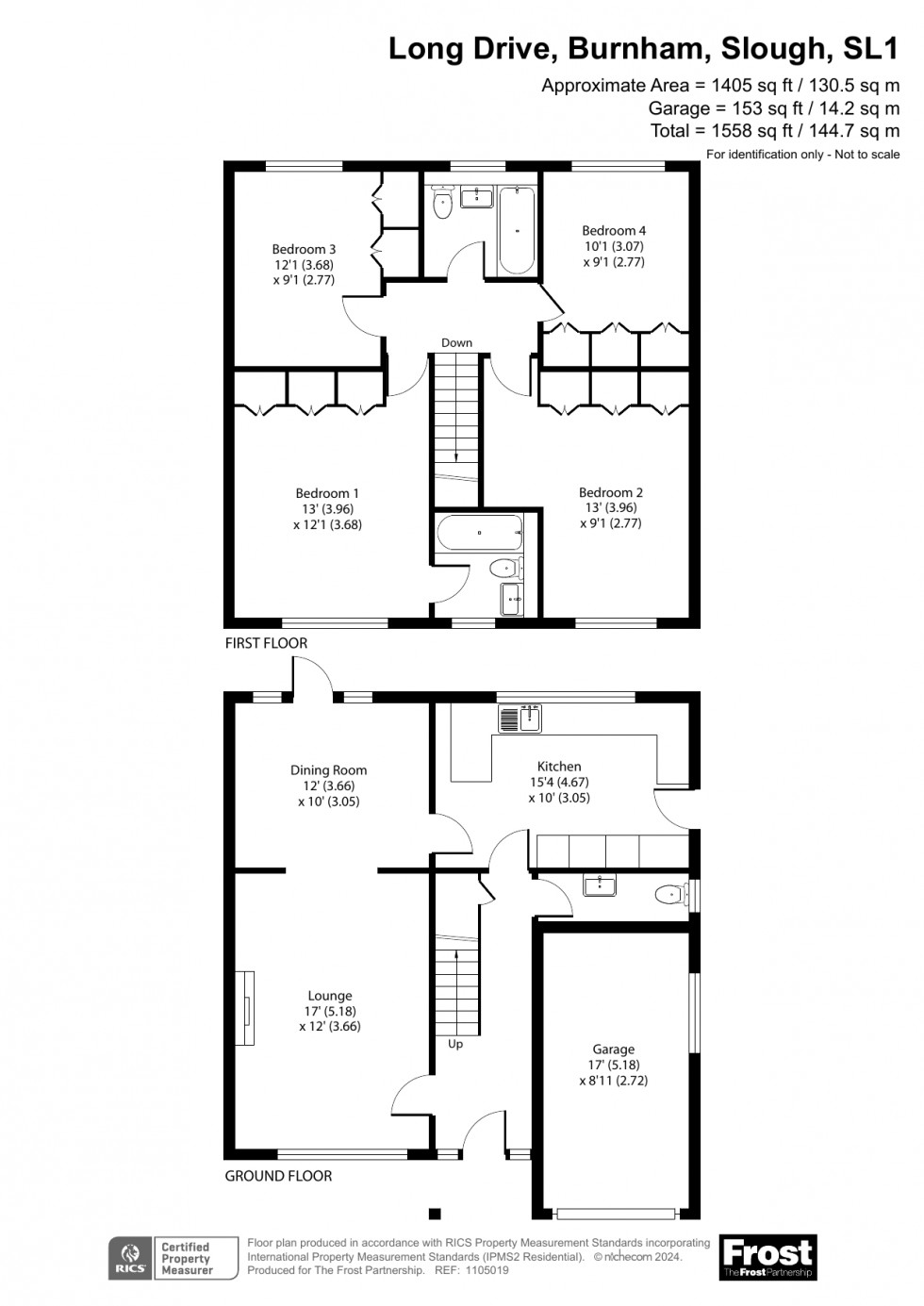 Floorplan for Burnham, Bucks, SL1