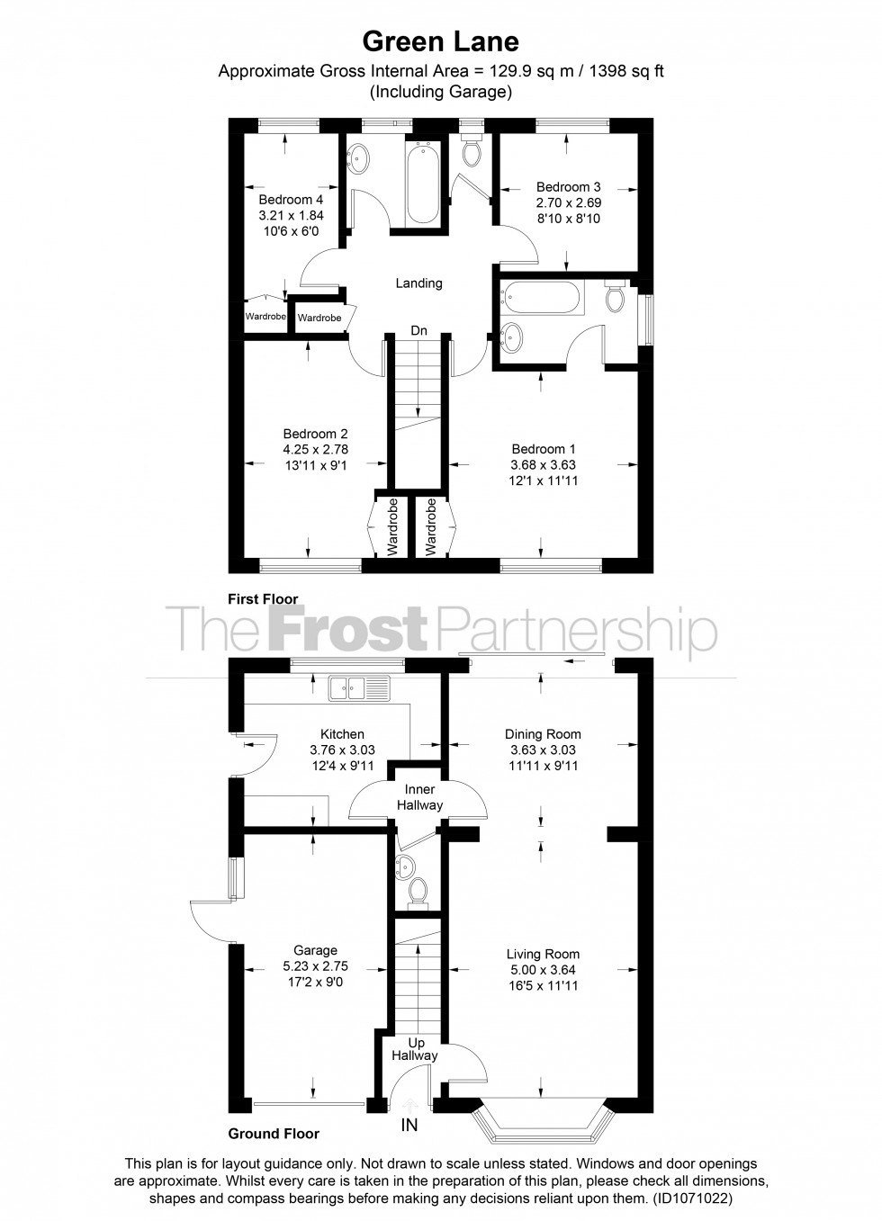 Floorplan for Burnham, Slough, SL1