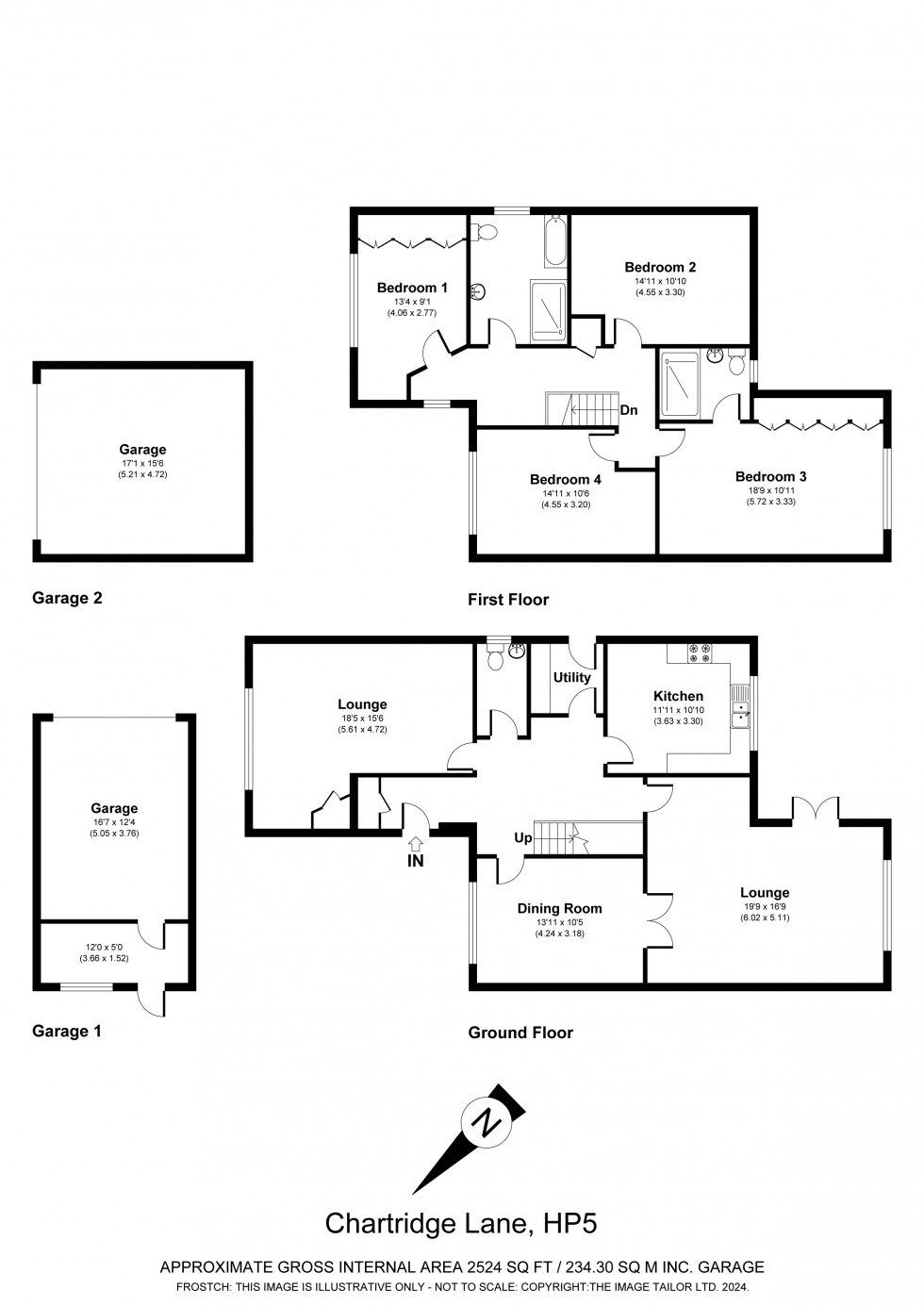 Floorplan for Chartridge, Chesham, HP5