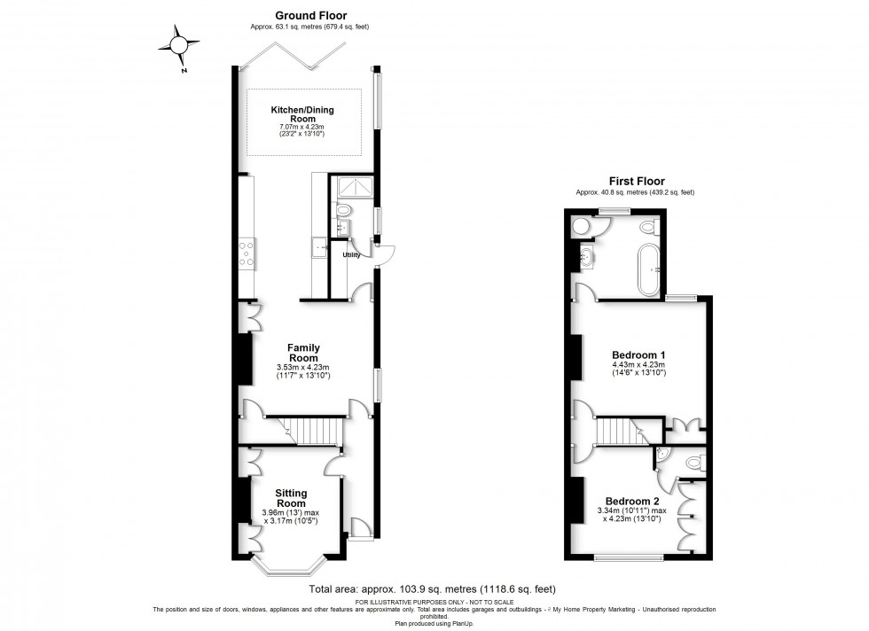 Floorplan for Hyde Heath, Amersham, HP6