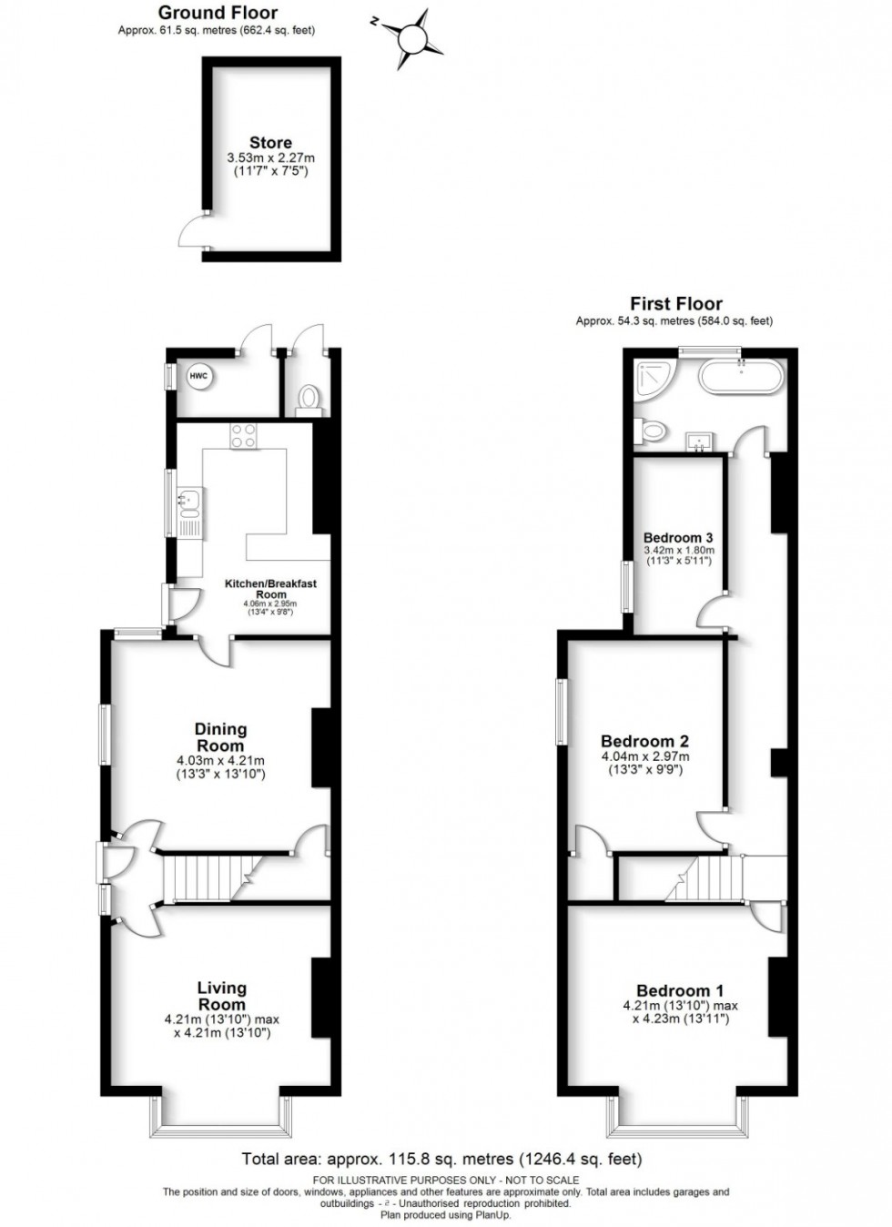 Floorplan for Prestwood, Great Missenden, HP16