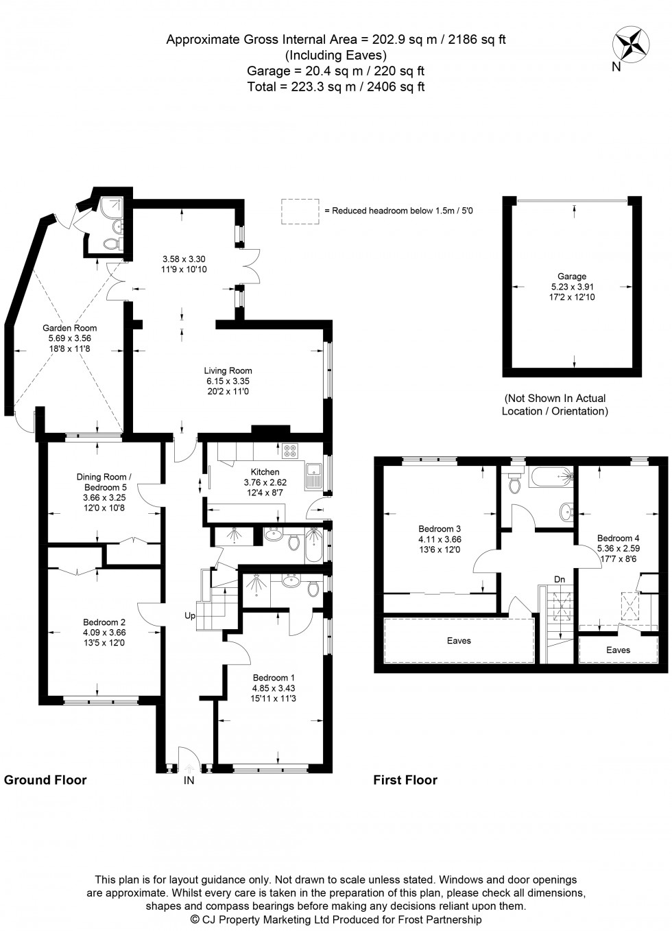 Floorplan for Hivings Hill, Chesham, HP5