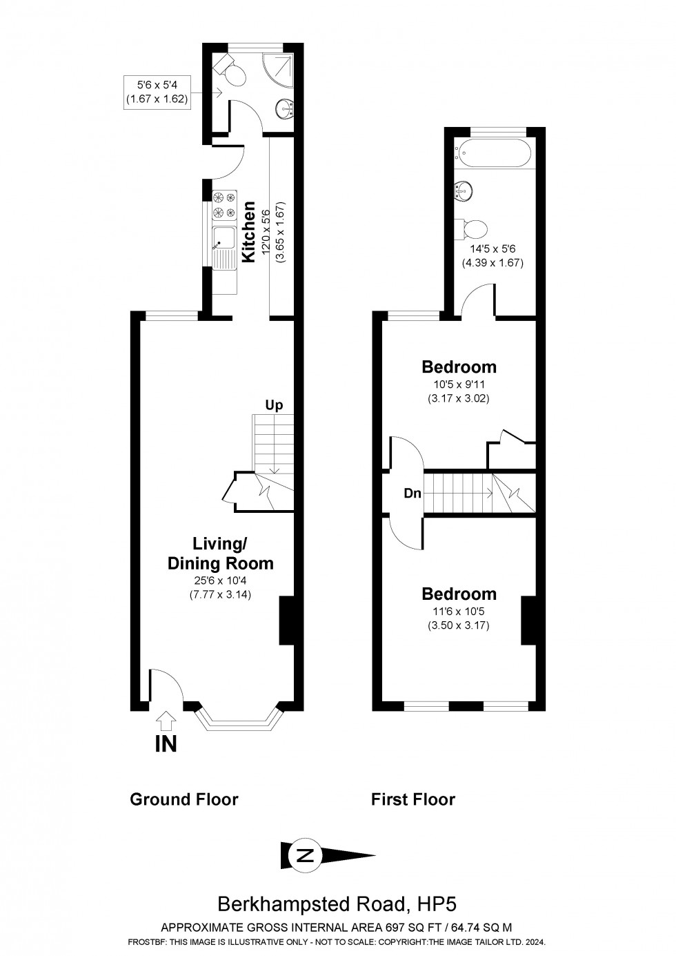 Floorplan for Chesham, Bucks, HP5