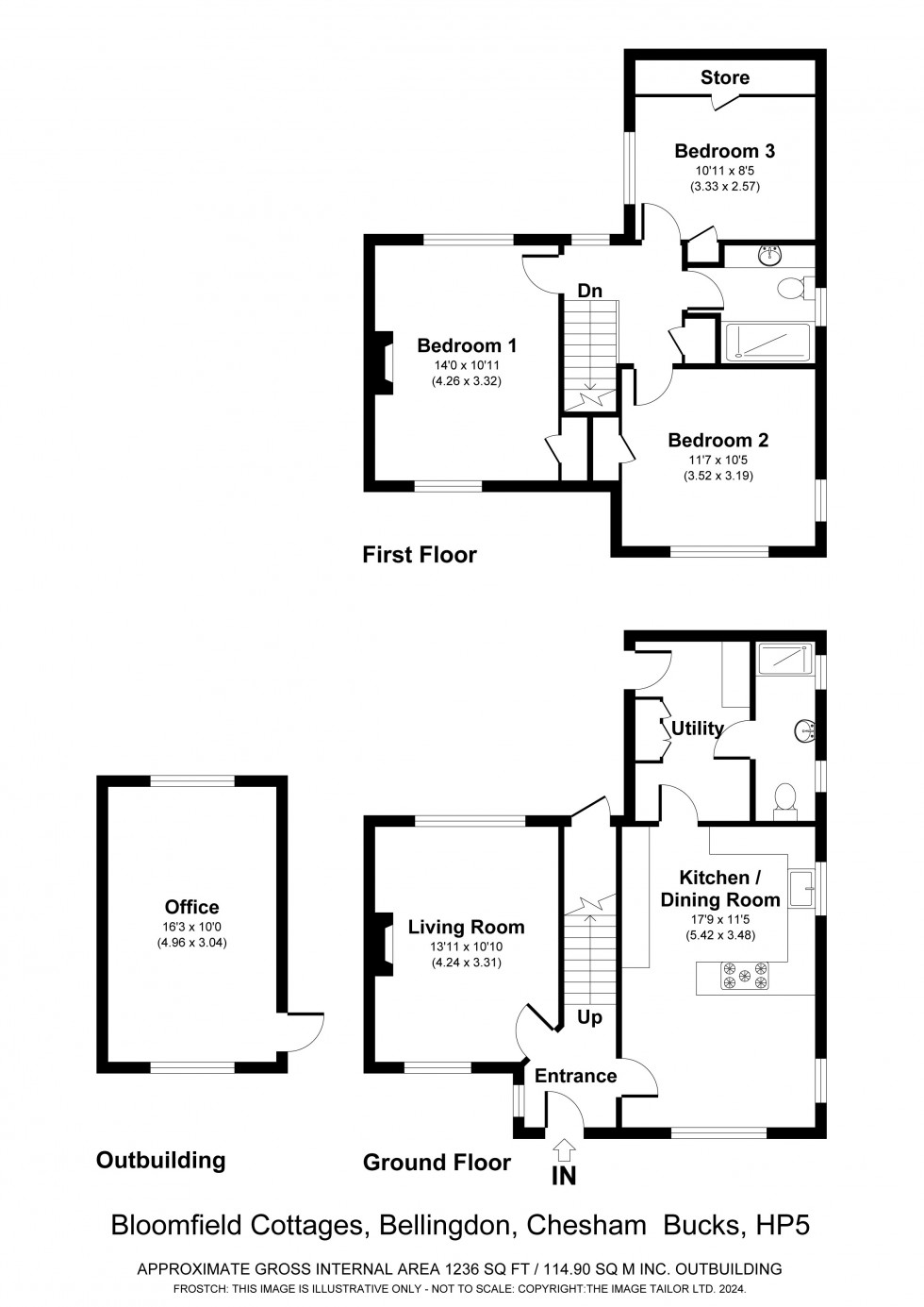 Floorplan for Chesham, Bucks, HP5