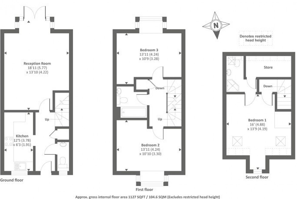 Floorplan for Chesham, Buckinghamshire, HP5