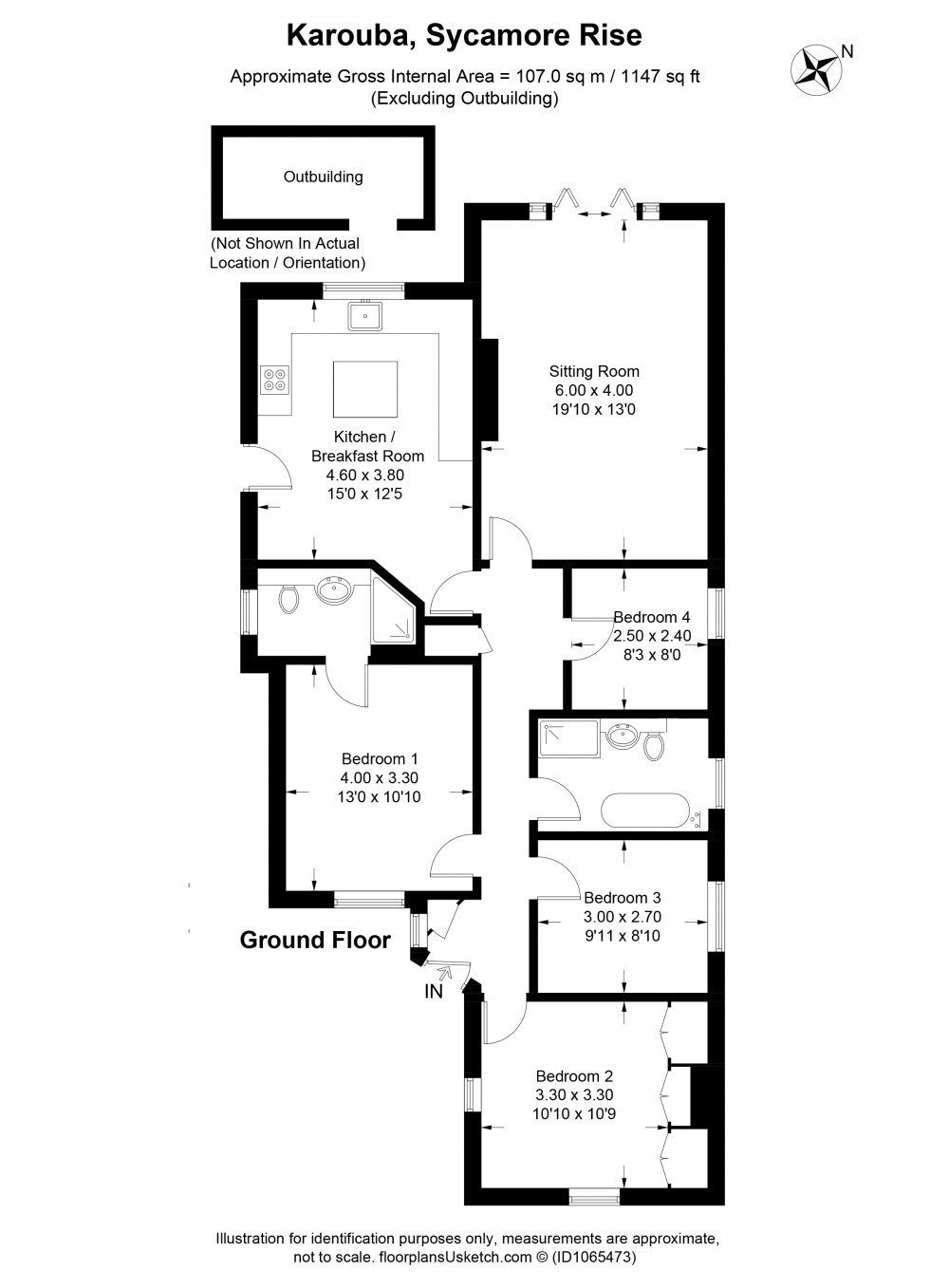 Floorplan for Sycamore Rise, Chalfont St Giles, HP8