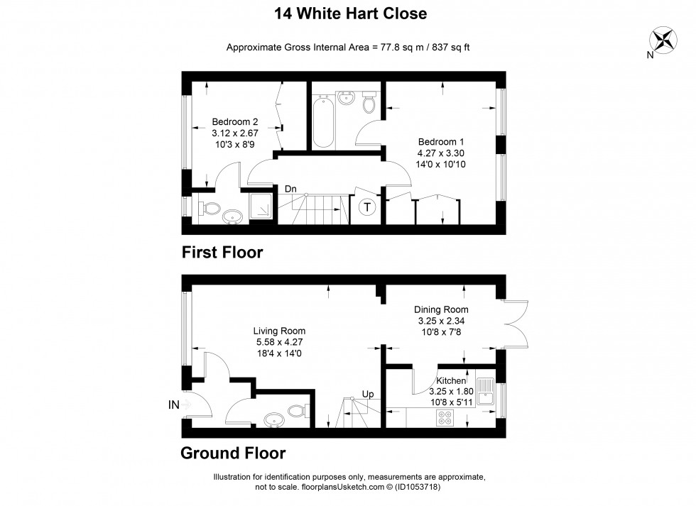 Floorplan for Chalfont St. Giles, Buckinghamshire, HP8