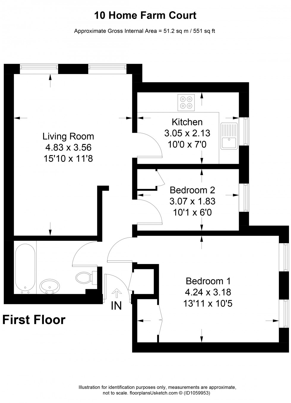 Floorplan for Narcot Lane, Chalfont St. Giles, HP8