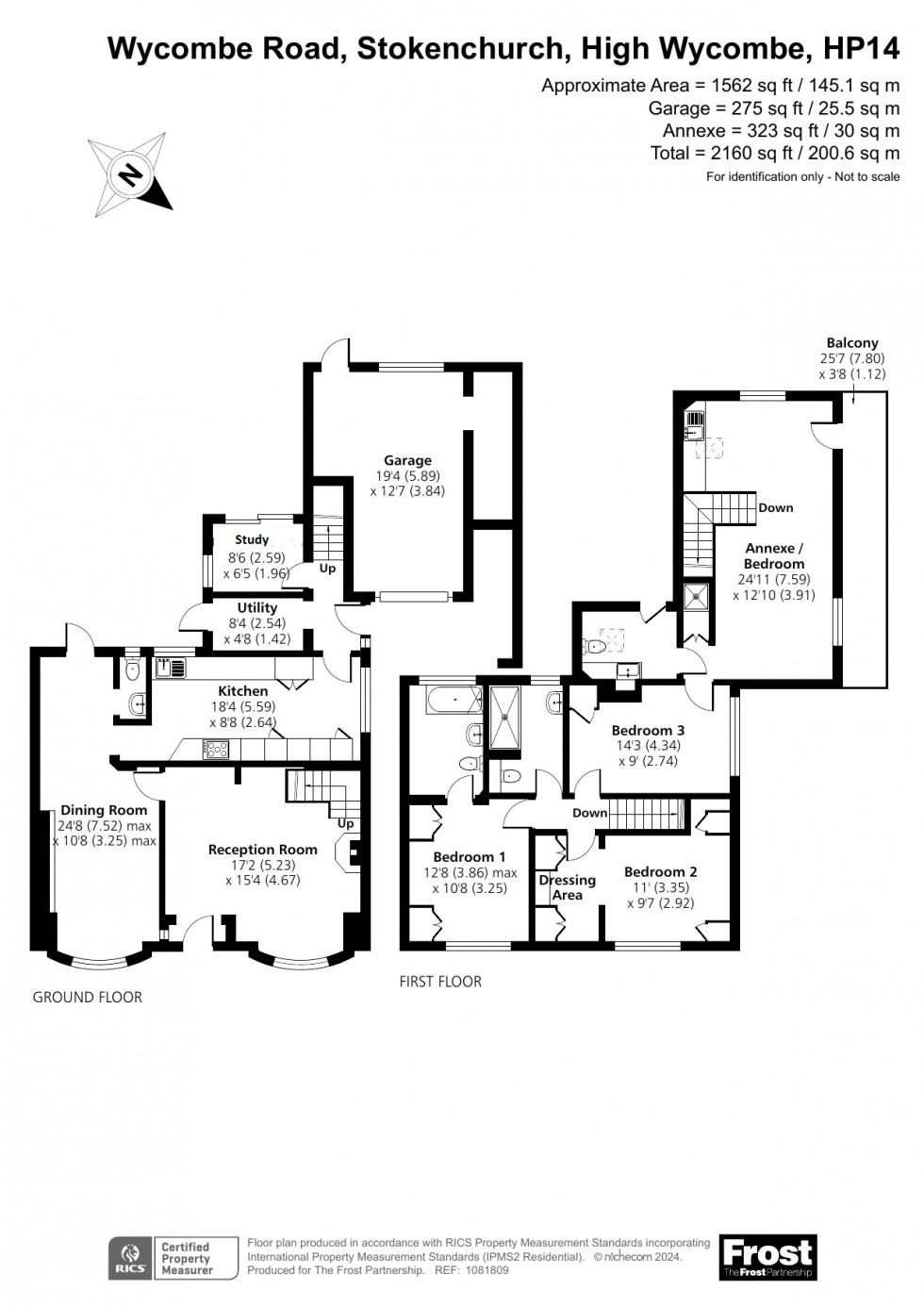 Floorplan for Stokenchurch, High Wycombe, HP14