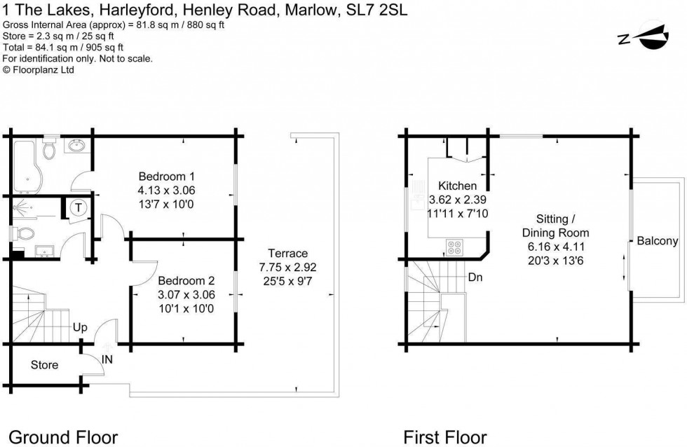 Floorplan for Harleyford, Henley Road, SL7