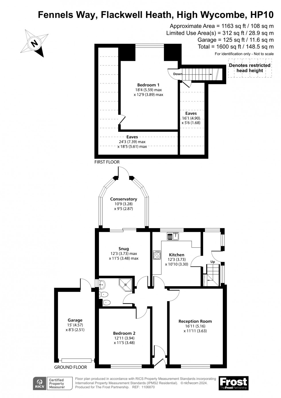 Floorplan for Flackwell Heath, High Wycombe, HP10