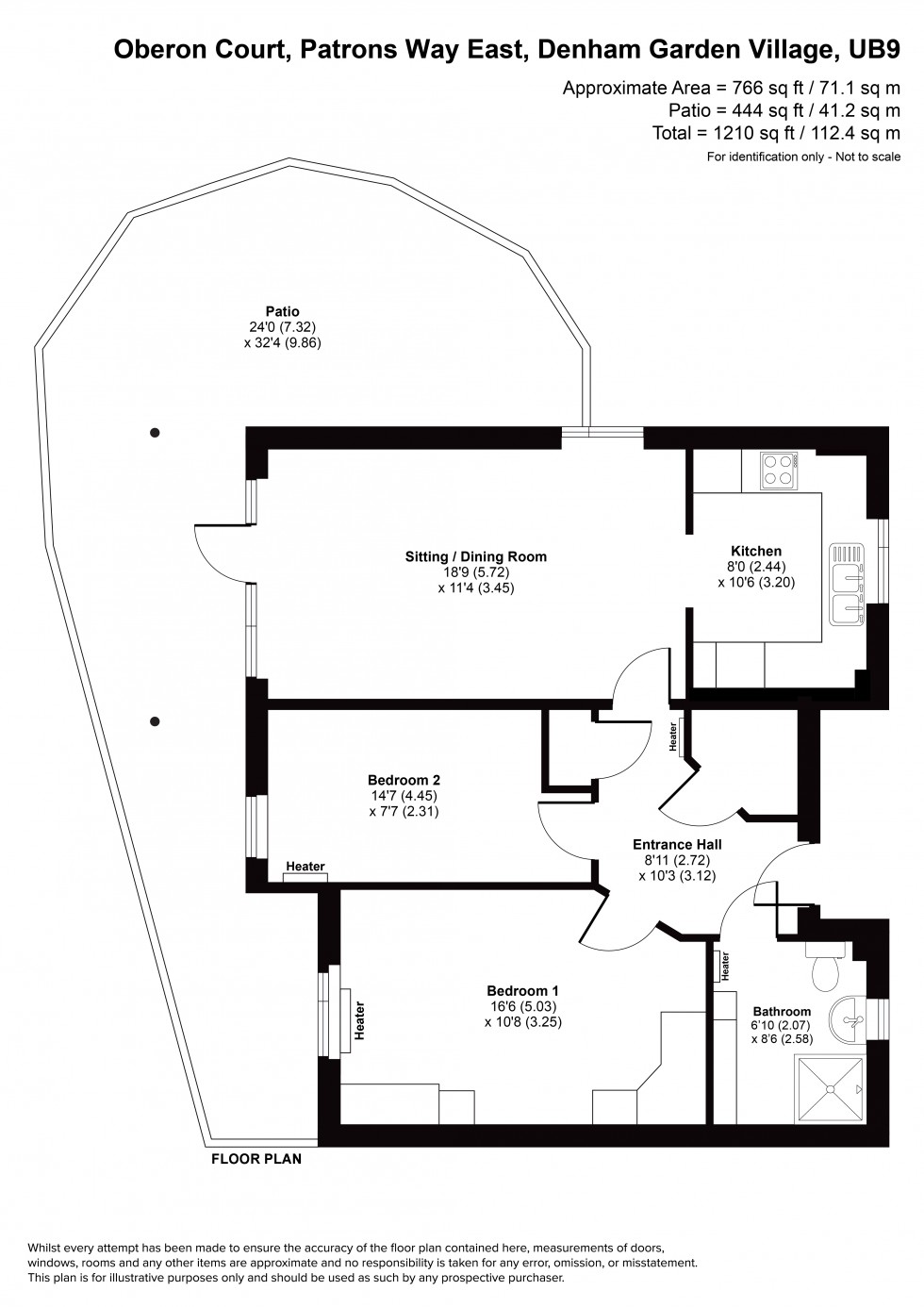 Floorplan for Denham Garden Village, Denham, UB9