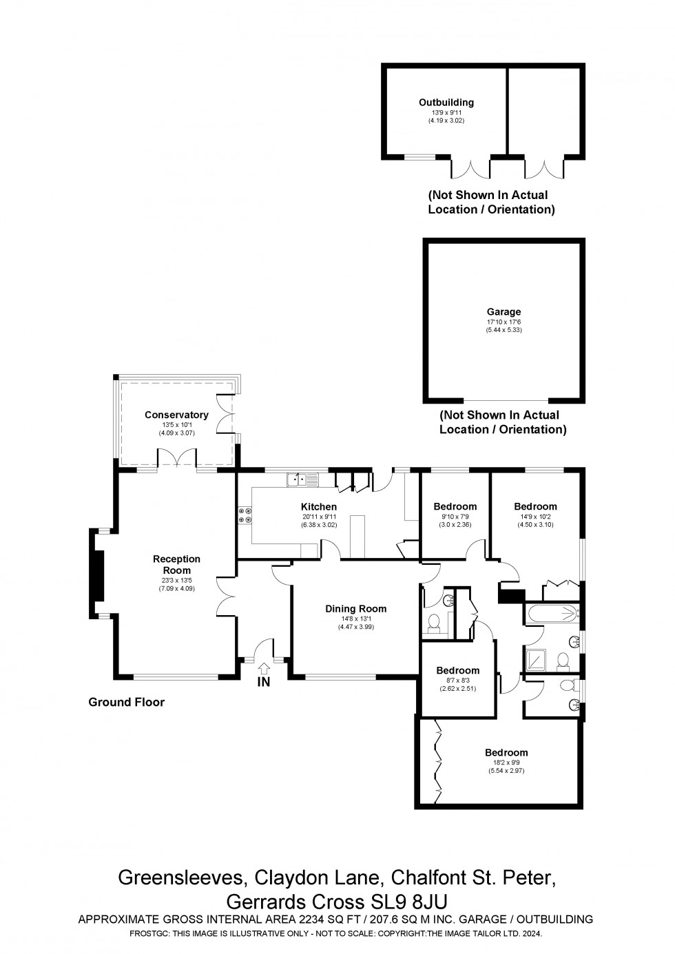 Floorplan for Chalfont St. Peter, Gerrards Cross, SL9