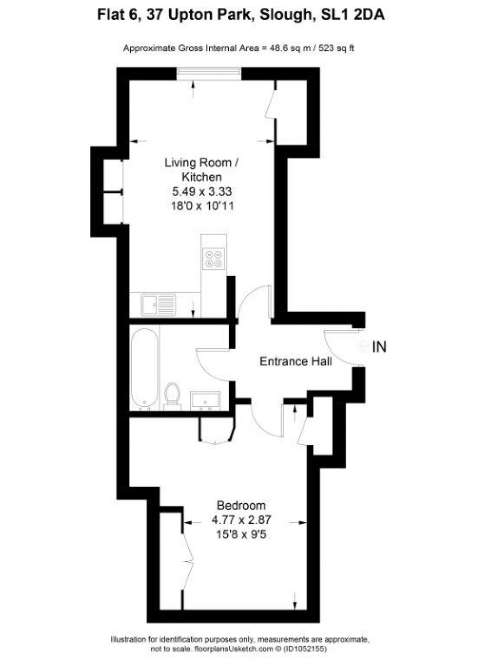 Floorplan for Slough, , SL1