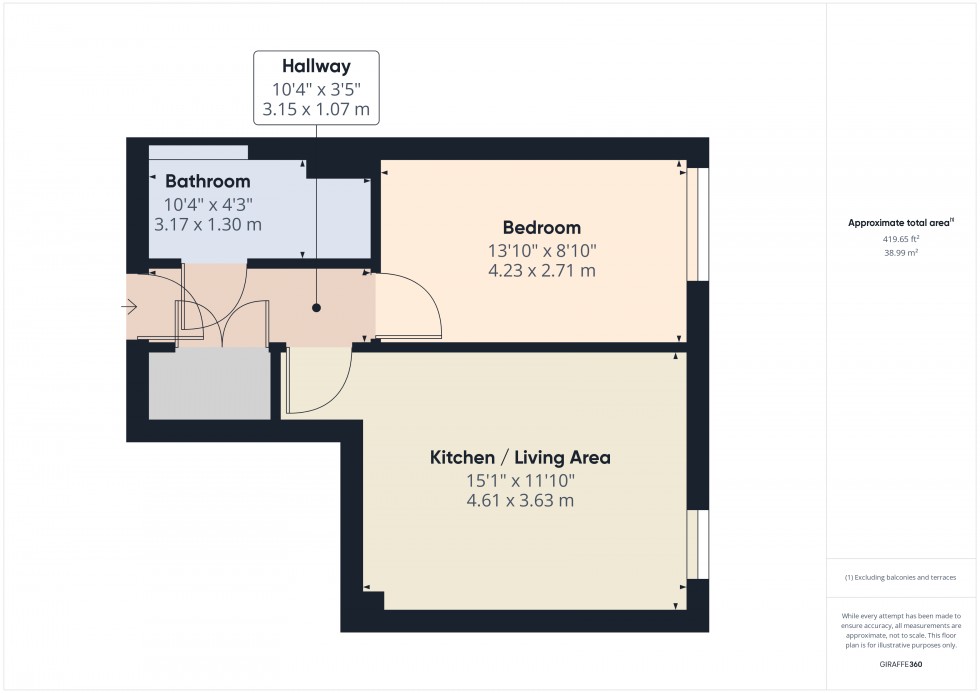 Floorplan for Staines-upon-Thames, Surrey, TW18