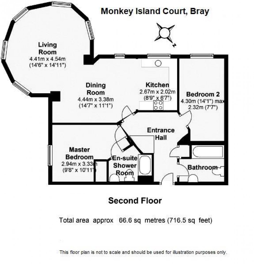 Floorplan for Monkey Island Lane, Bray, SL6
