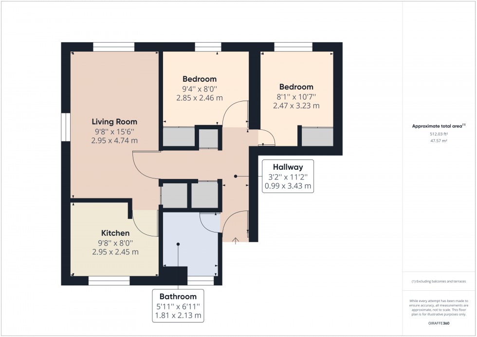Floorplan for Colnbrook, Berkshire, SL3