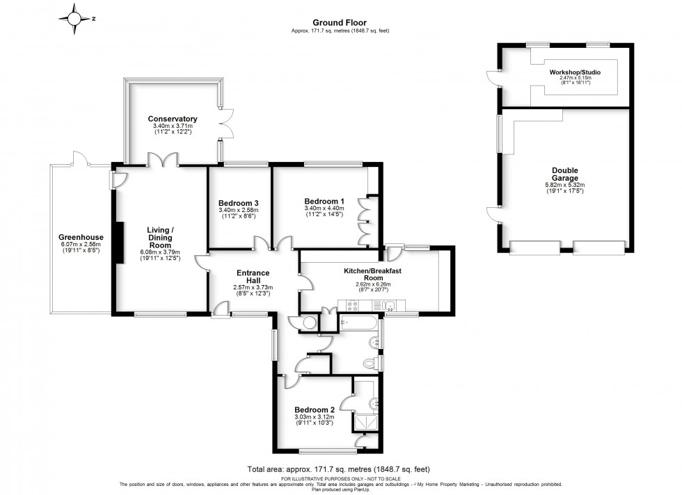 Floorplan for Chesham Bois, Buckinghamshire, HP6