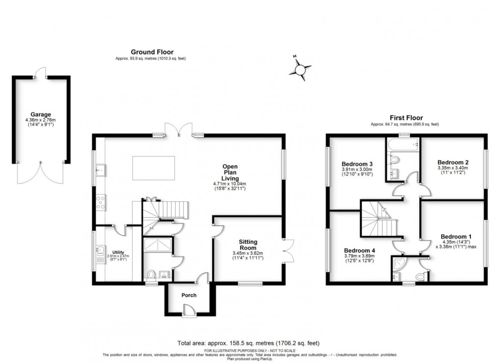Floorplan for Amersham, Buckinghamshire, HP6