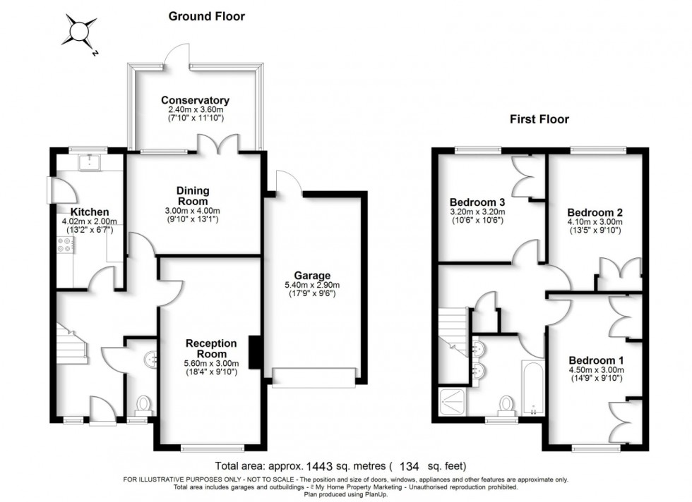Floorplan for Amersham, Buckinghamshire, HP6
