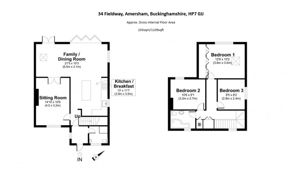 Floorplan for Amersham, Buckinghamshire, HP7