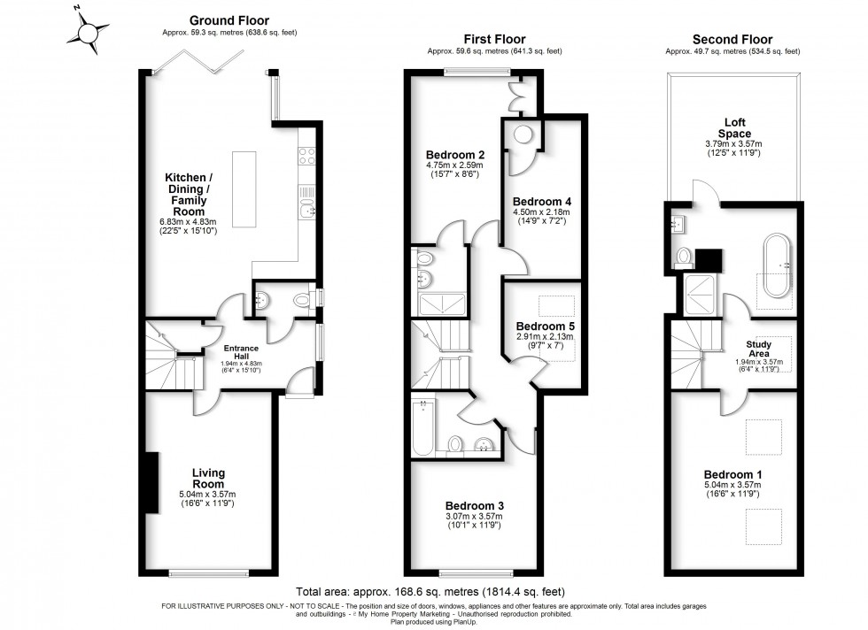 Floorplan for Little Chalfont, Buckinghamshire, HP7