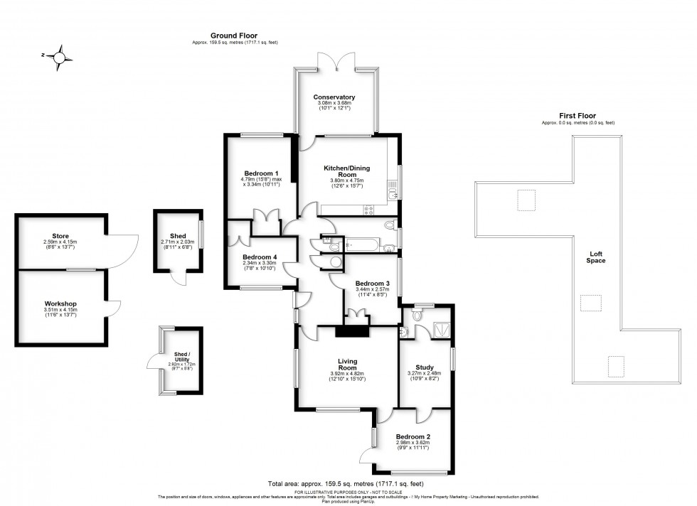 Floorplan for Great Kingshill, High Wycombe, HP15