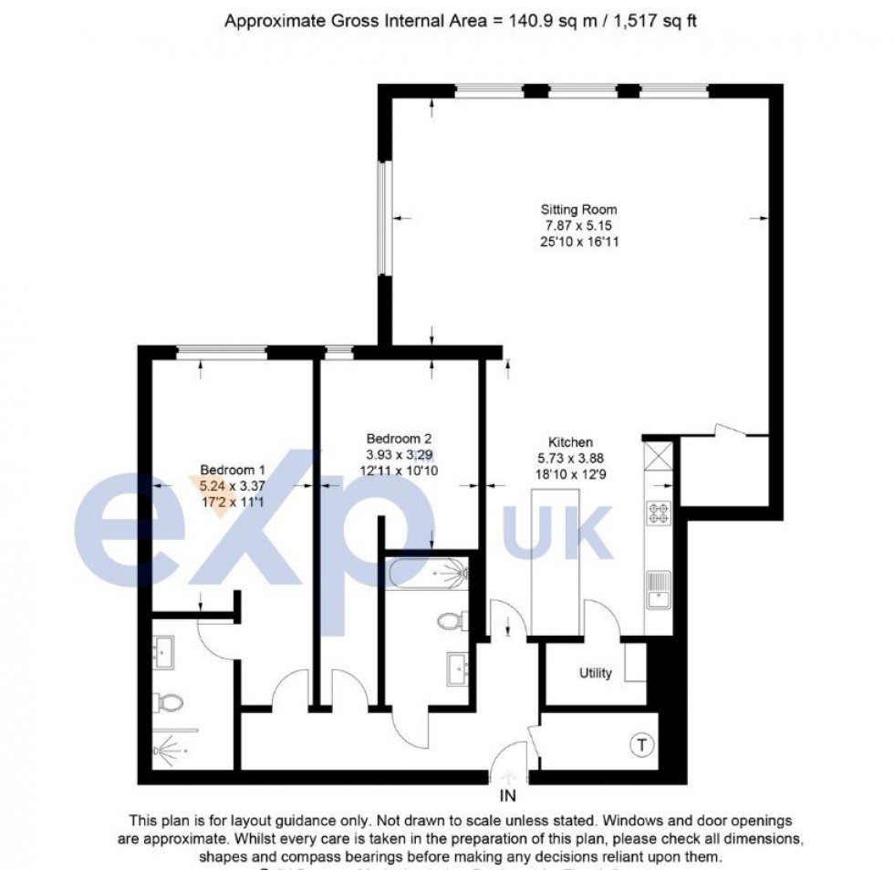 Floorplan for Saunderton, High Wycombe, HP14