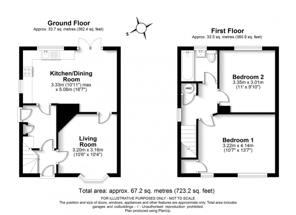 Floorplan for Hyde Heath, Amersham, HP6