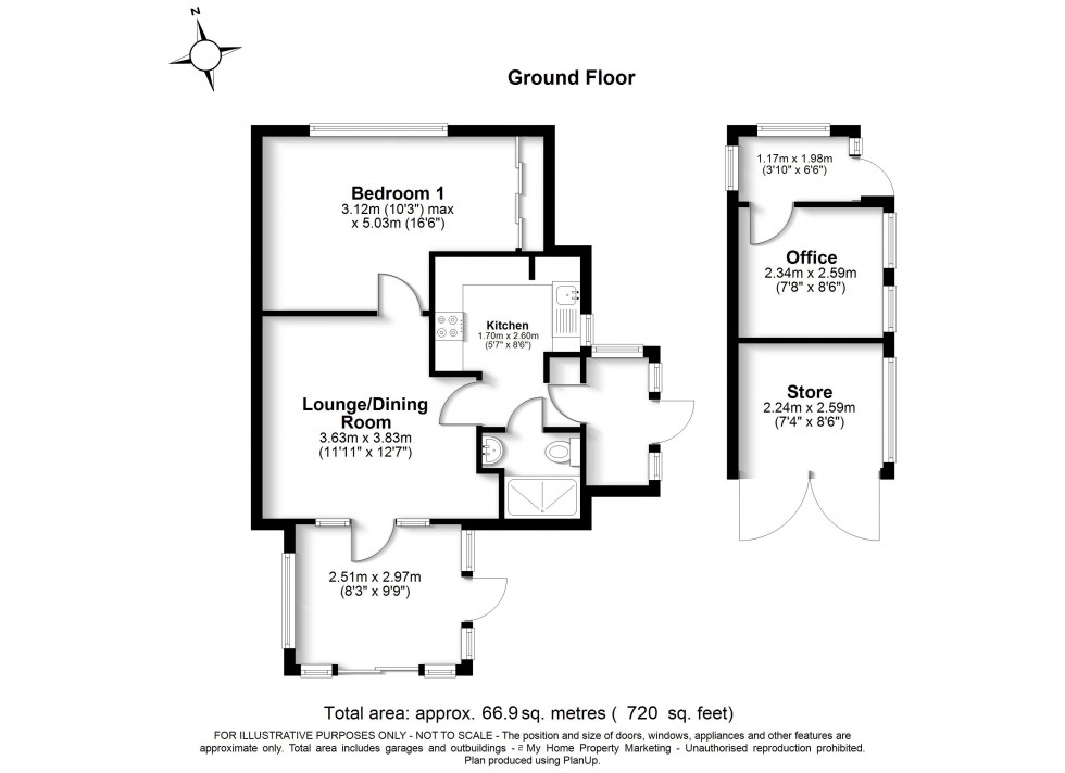 Floorplan for Amersham, Bucks, HP7