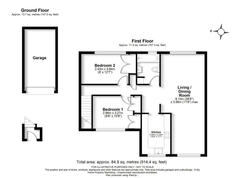 Floorplan for Amersham, Bucks, HP6
