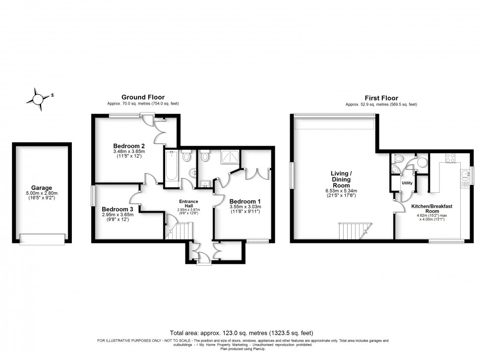 Floorplan for Amersham, Buckinghamshire, HP7