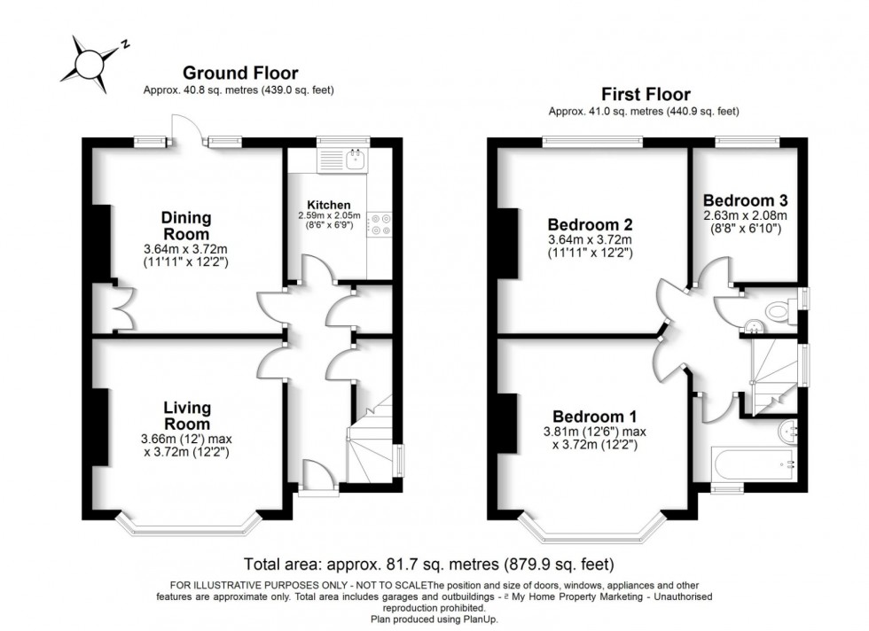 Floorplan for Amersham, Buckinghamshire, HP7