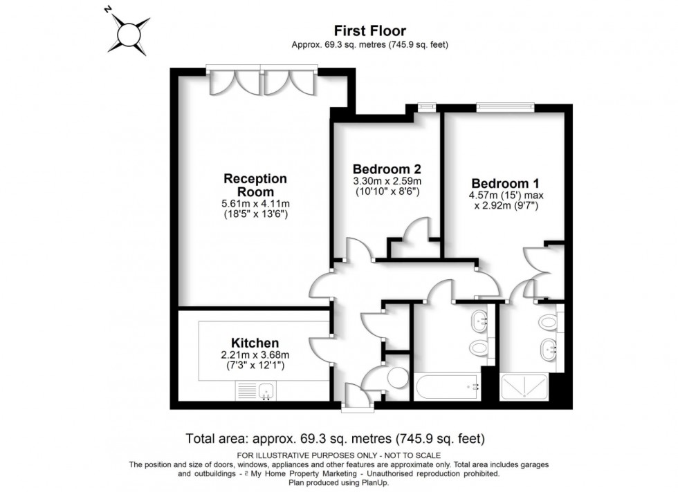 Floorplan for Amersham, Bucks, HP7