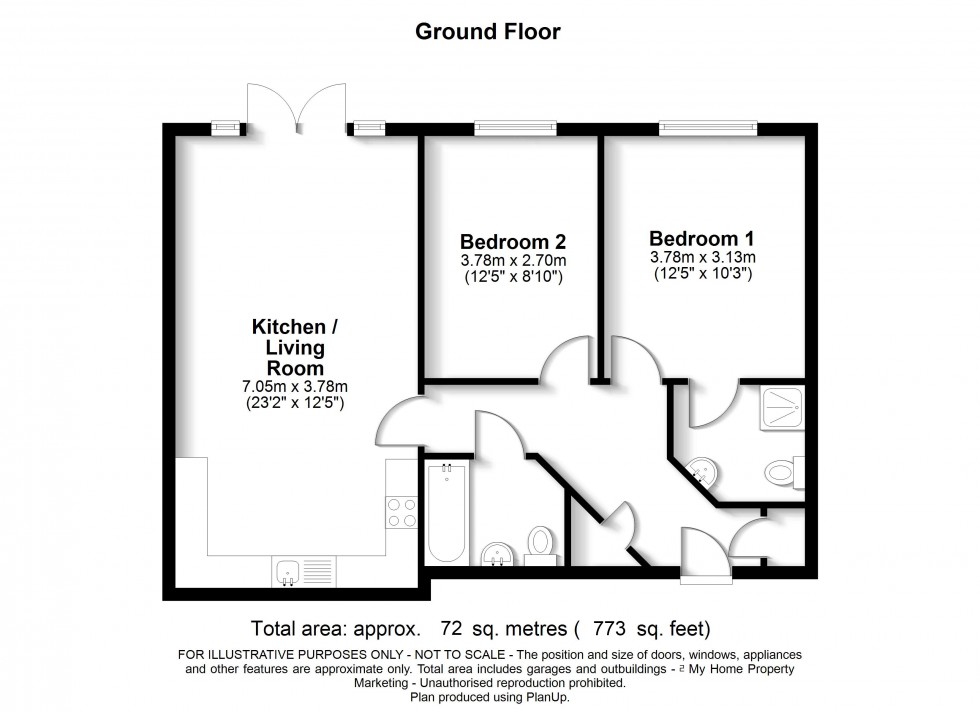 Floorplan for Amersham, Buckinghamshire, HP7