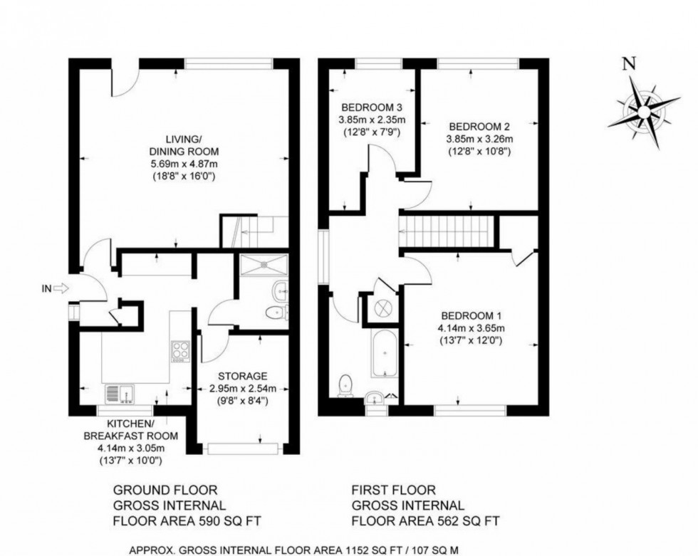 Floorplan for Little Chalfont, Buckinghamshire, HP7