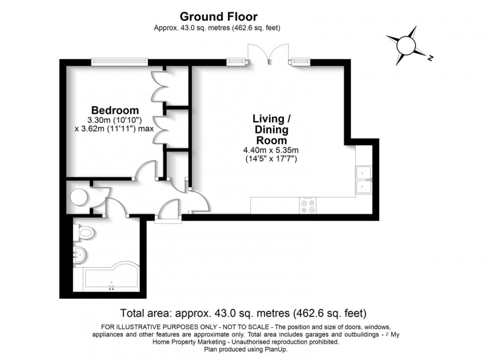 Floorplan for Amersham, Buckinghamshire, HP7