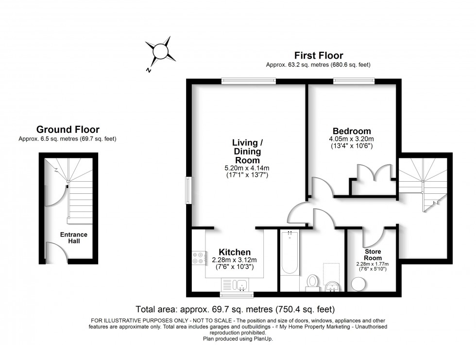 Floorplan for Amersham, Buckinghamshire, HP6