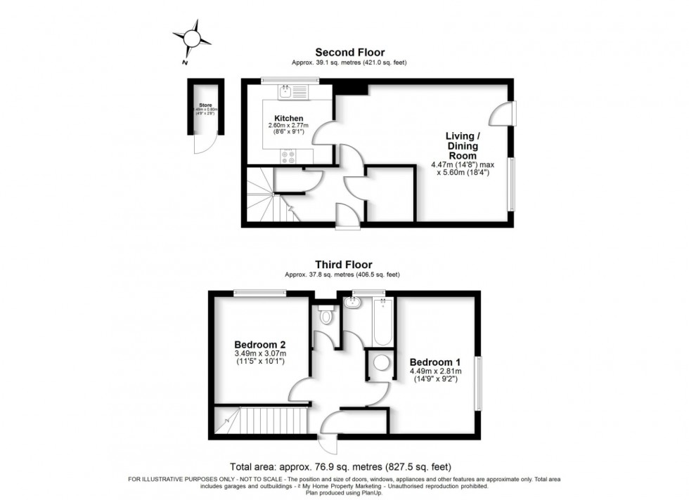 Floorplan for Amersham, Buckinghamshire, HP6