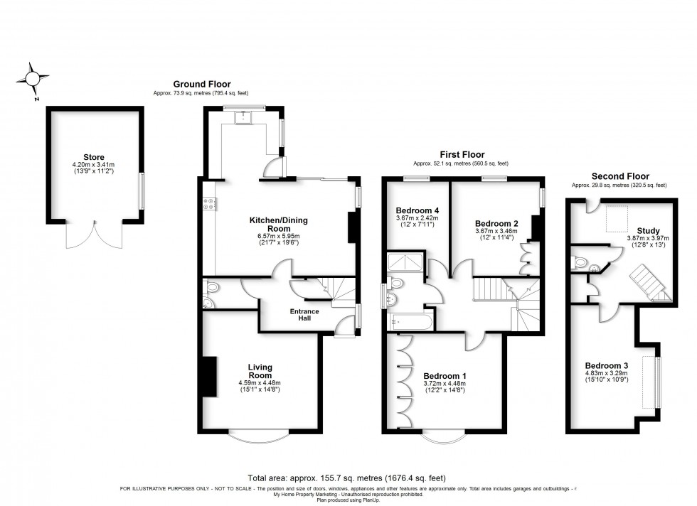 Floorplan for Winchmore Hill, Amersham, HP7