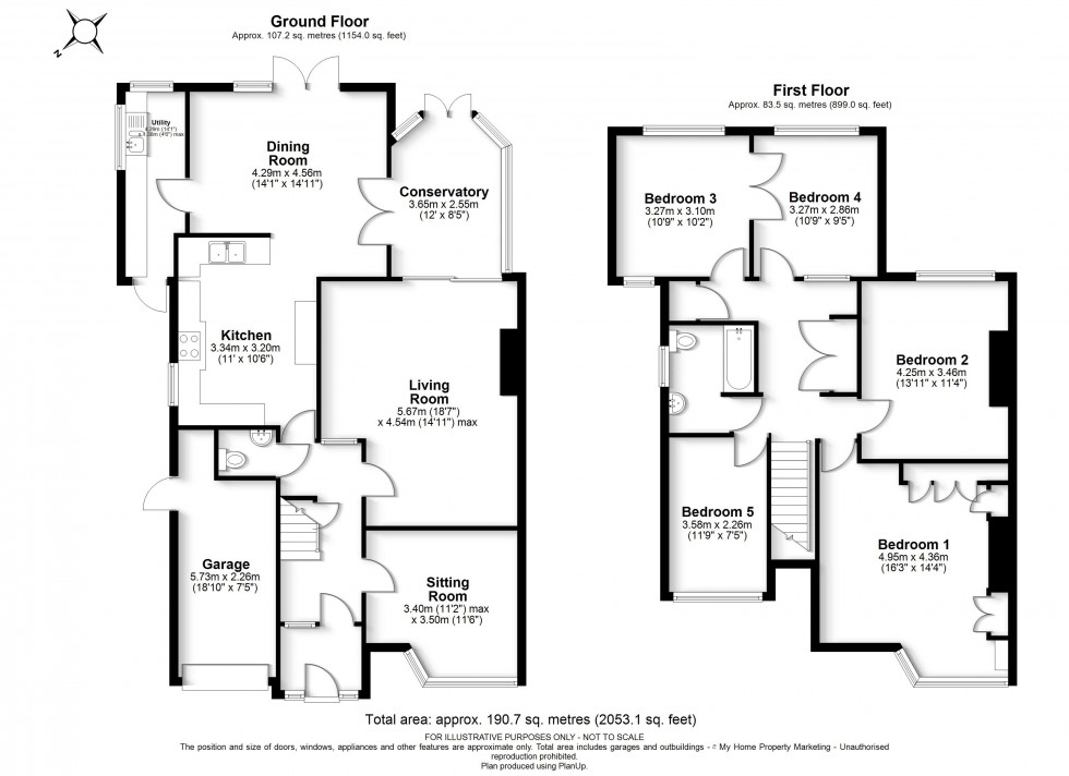 Floorplan for Amersham, Buckinghamshire, HP7