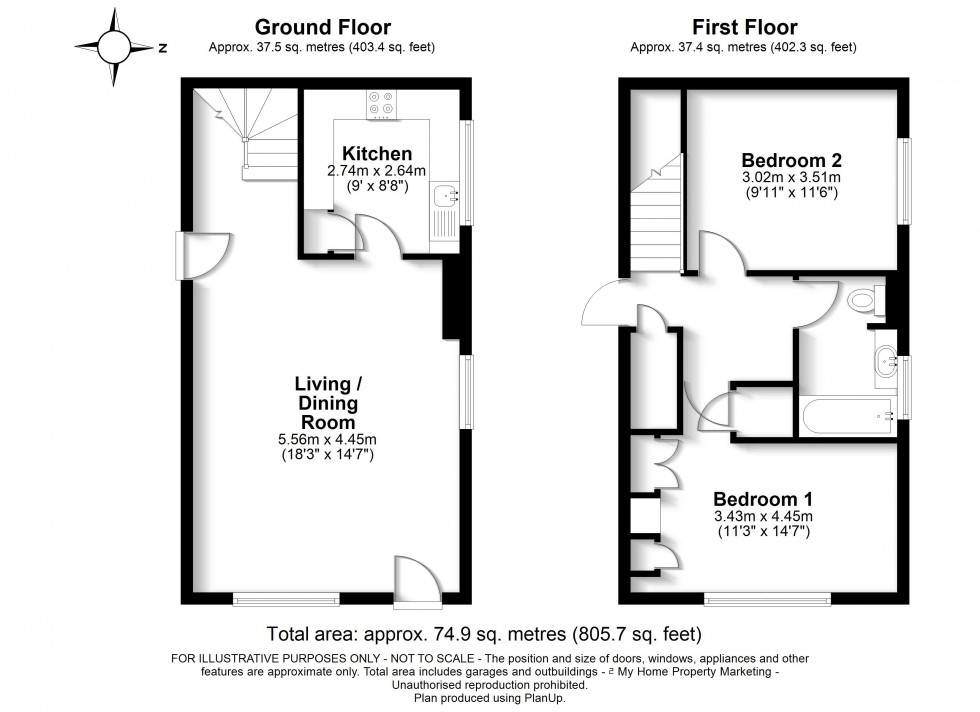 Floorplan for Amersham, Buckinghamshire, HP6