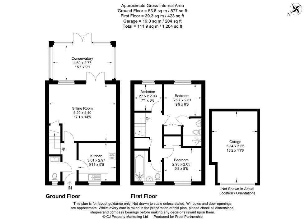 Floorplan for Amersham, Buckinghamshire, HP6