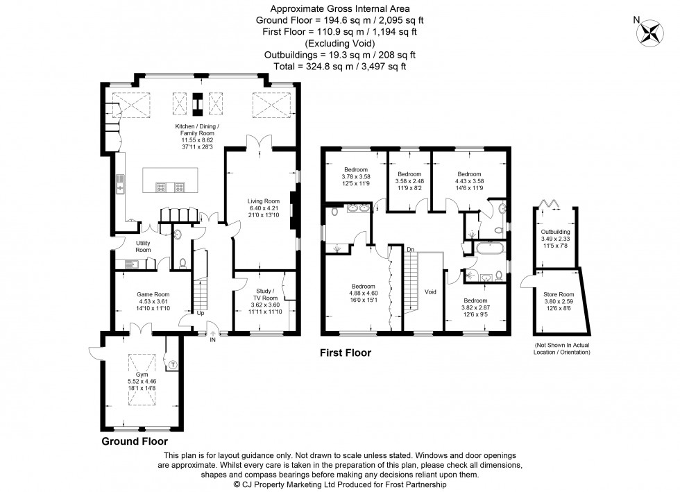 Floorplan for Amersham, Buckinghamshire, HP6