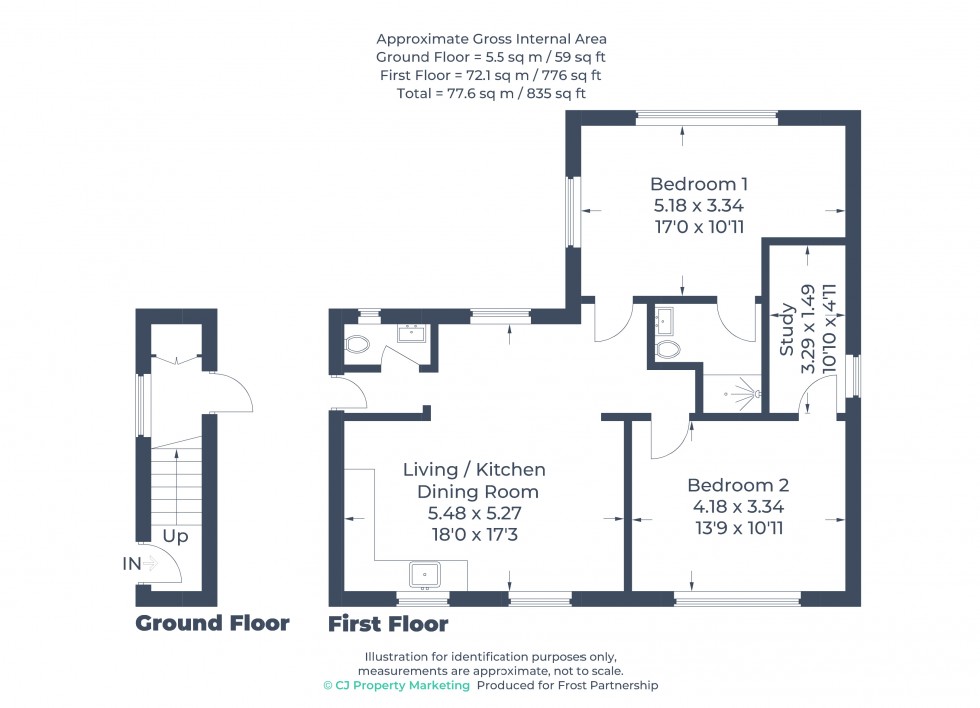 Floorplan for Amersham, Bucks, HP7