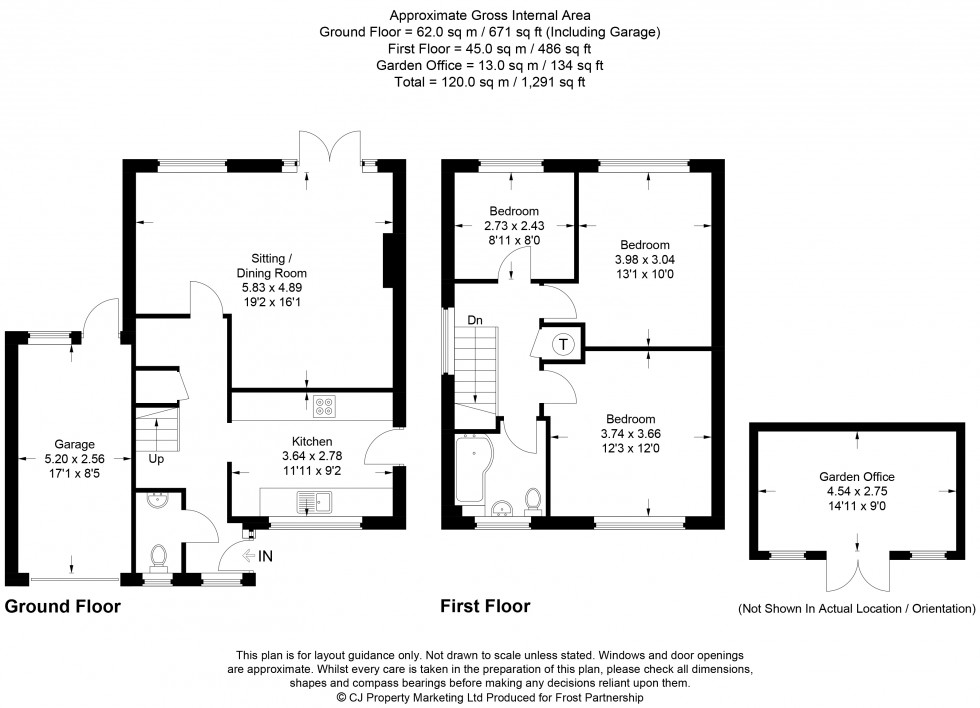 Floorplan for Little Chalfont, Buckinghamshire, HP7